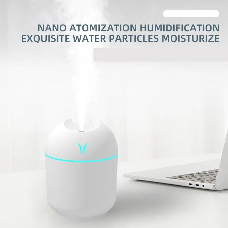 Mini Umidificador De Ar E Difusor Aromaterapia Portátil Usb Led - LojaLira