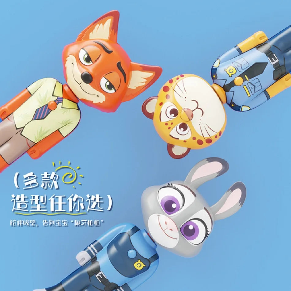 Escova de Dentes Retrátil Disney Zootopia - Miniatura Judy e Nick - LojaLira