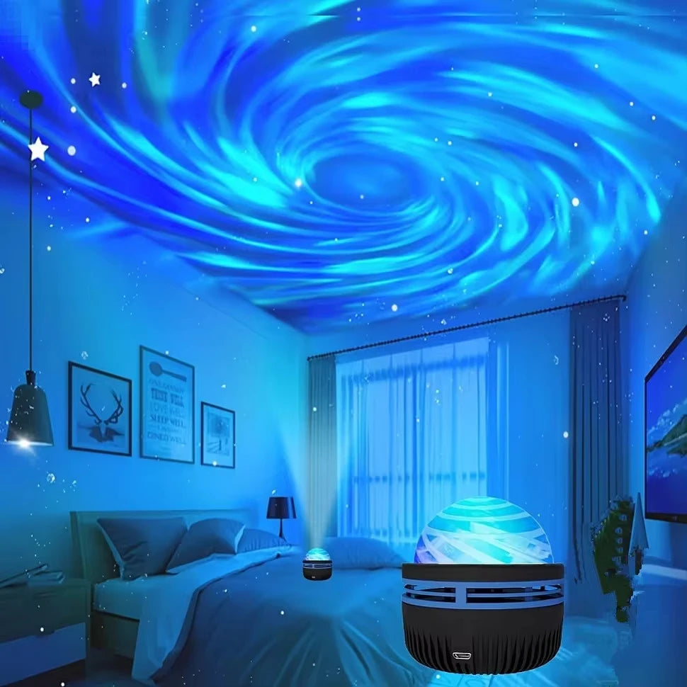 Abajur Projetor LED de Céu e Galáxia para Quartos e Decorações - LojaLira