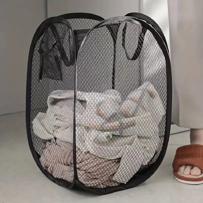 Cesto Organizador Dobrável Pop-up - Armazenamento Inteligente para Roupas e Brinquedos - LojaLira