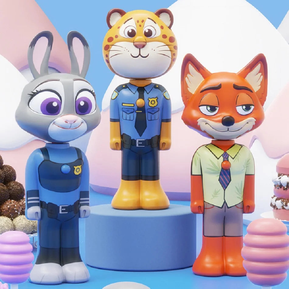 Escova de Dentes Retrátil Disney Zootopia - Miniatura Judy e Nick - LojaLira