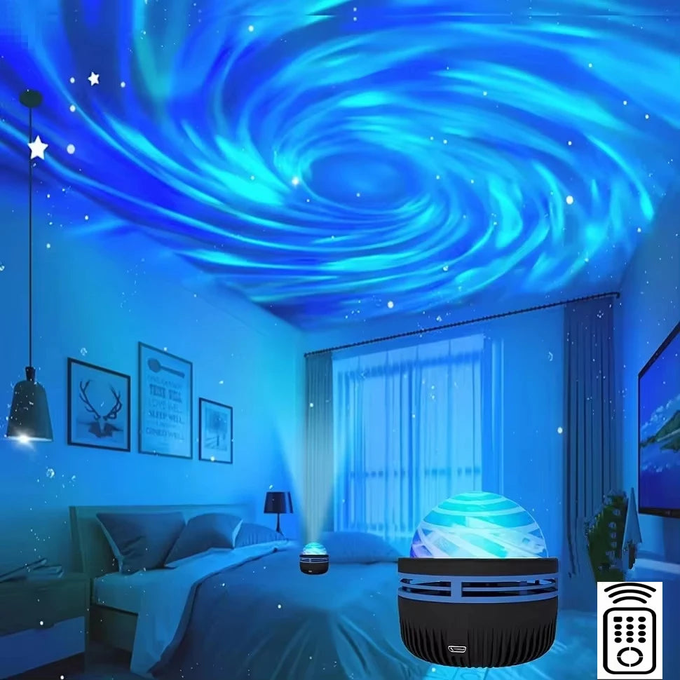 Abajur Projetor LED de Céu e Galáxia para Quartos e Decorações - LojaLira