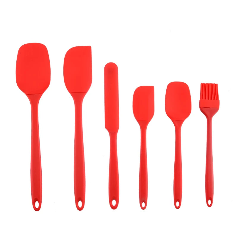 Kit de Utensílios de Cozinha em Silicone com 6 Peças - LojaLira