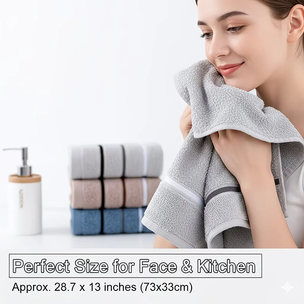Kit Toalhas De Banho E Rosto Premium Algodão Macia Atacado - LojaLira
