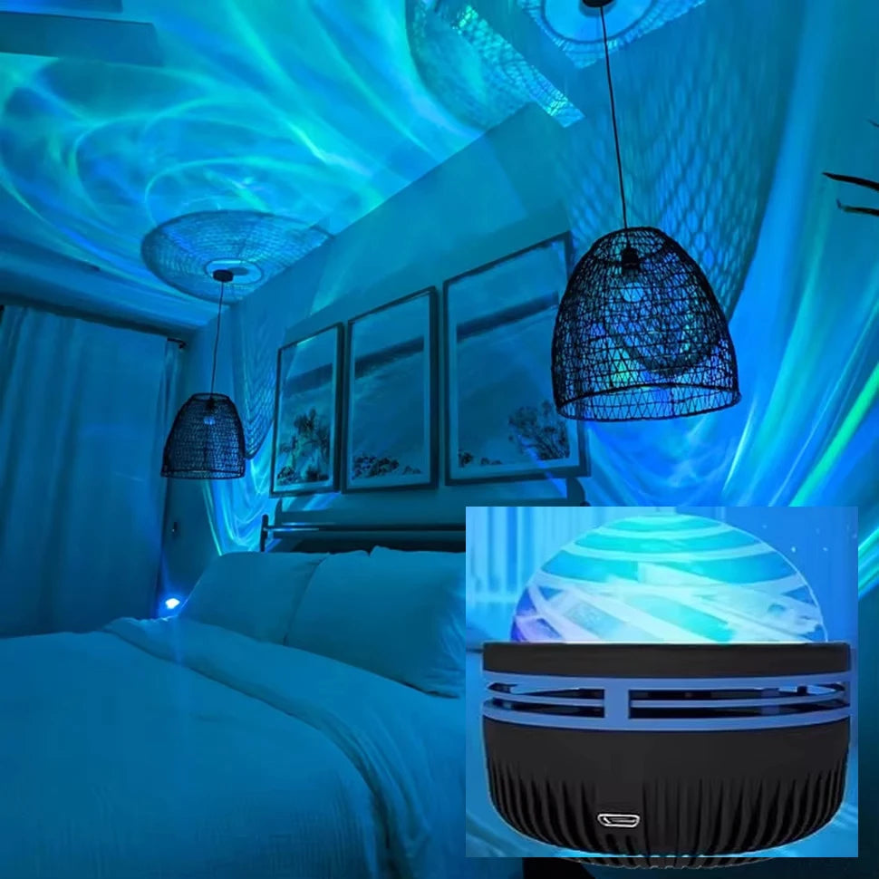 Abajur Projetor LED de Céu e Galáxia para Quartos e Decorações - LojaLira