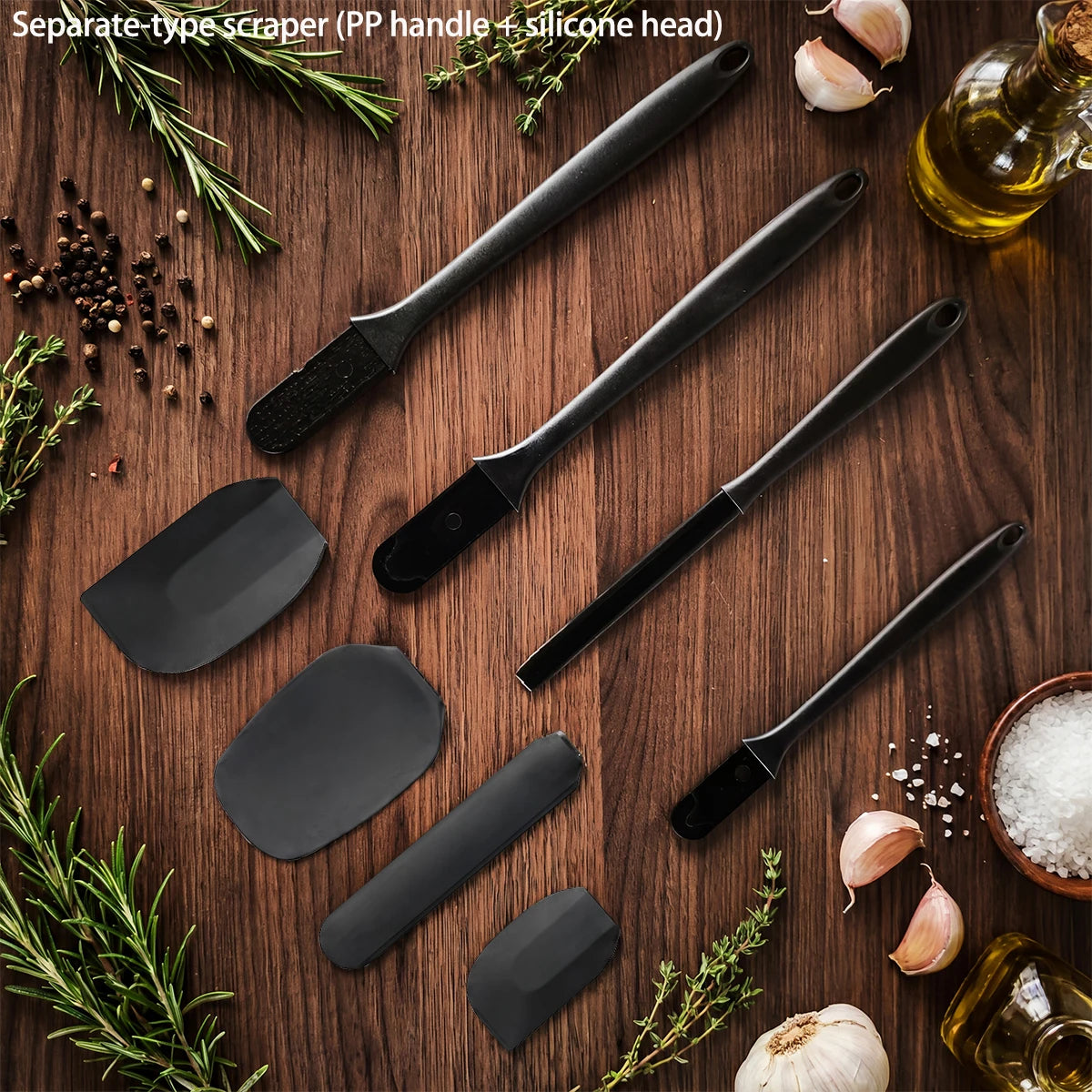 Kit de Utensílios de Cozinha em Silicone com 6 Peças - LojaLira
