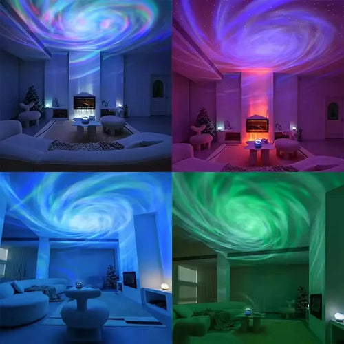 Abajur Projetor LED de Céu e Galáxia para Quartos e Decorações - LojaLira