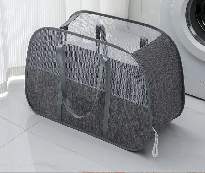 Cesto Organizador Dobrável Pop-up - Armazenamento Inteligente para Roupas e Brinquedos - LojaLira