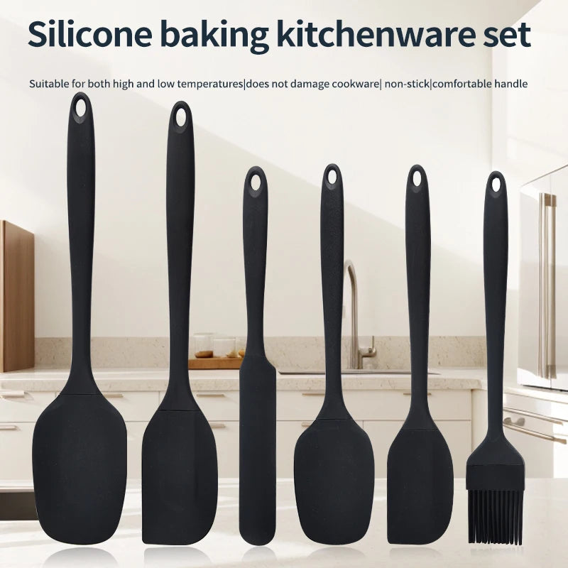 Kit de Utensílios de Cozinha em Silicone com 6 Peças - LojaLira