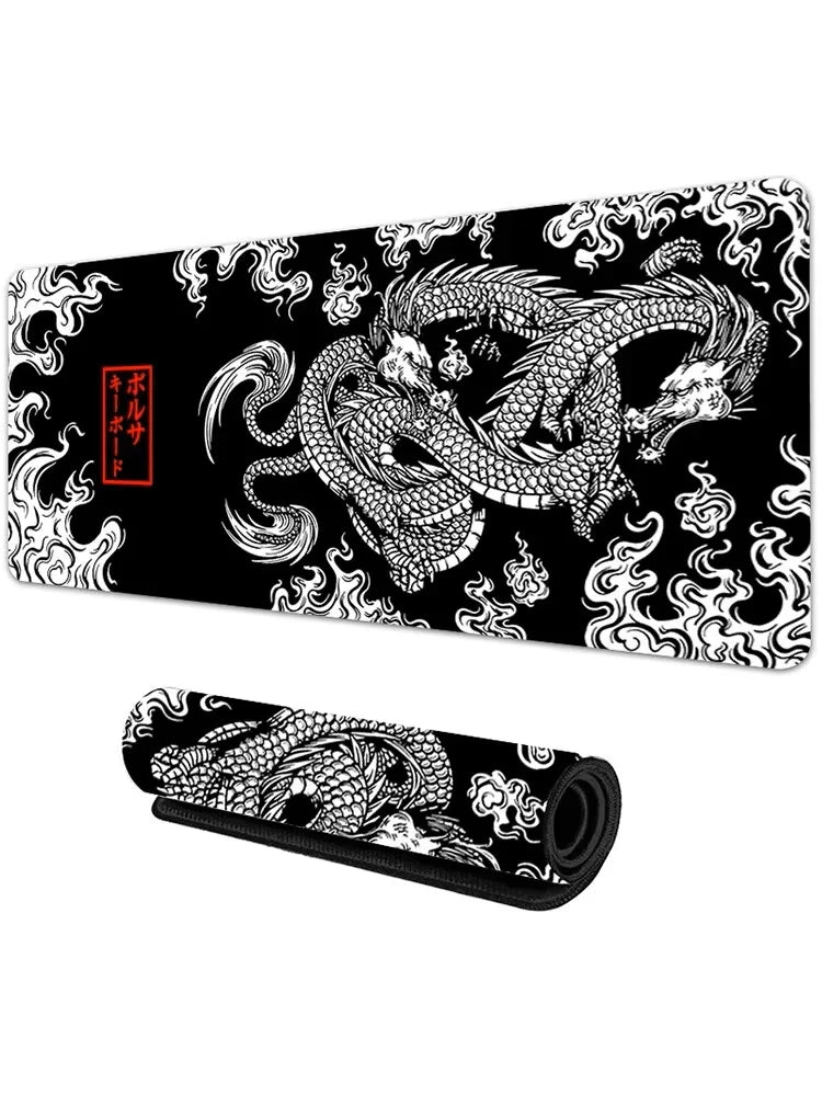 Mousepad Gigante Dragão Japonês Speed - Tapete de Mesa Gamer para Teclado e Mouse - LojaLira