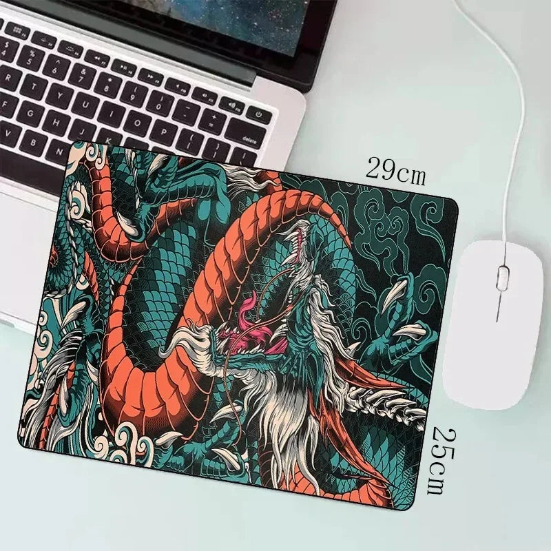 Mousepad Gigante Dragão Japonês Speed - Tapete de Mesa Gamer para Teclado e Mouse - LojaLira