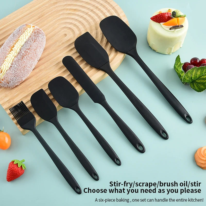 Kit de Utensílios de Cozinha em Silicone com 6 Peças - LojaLira