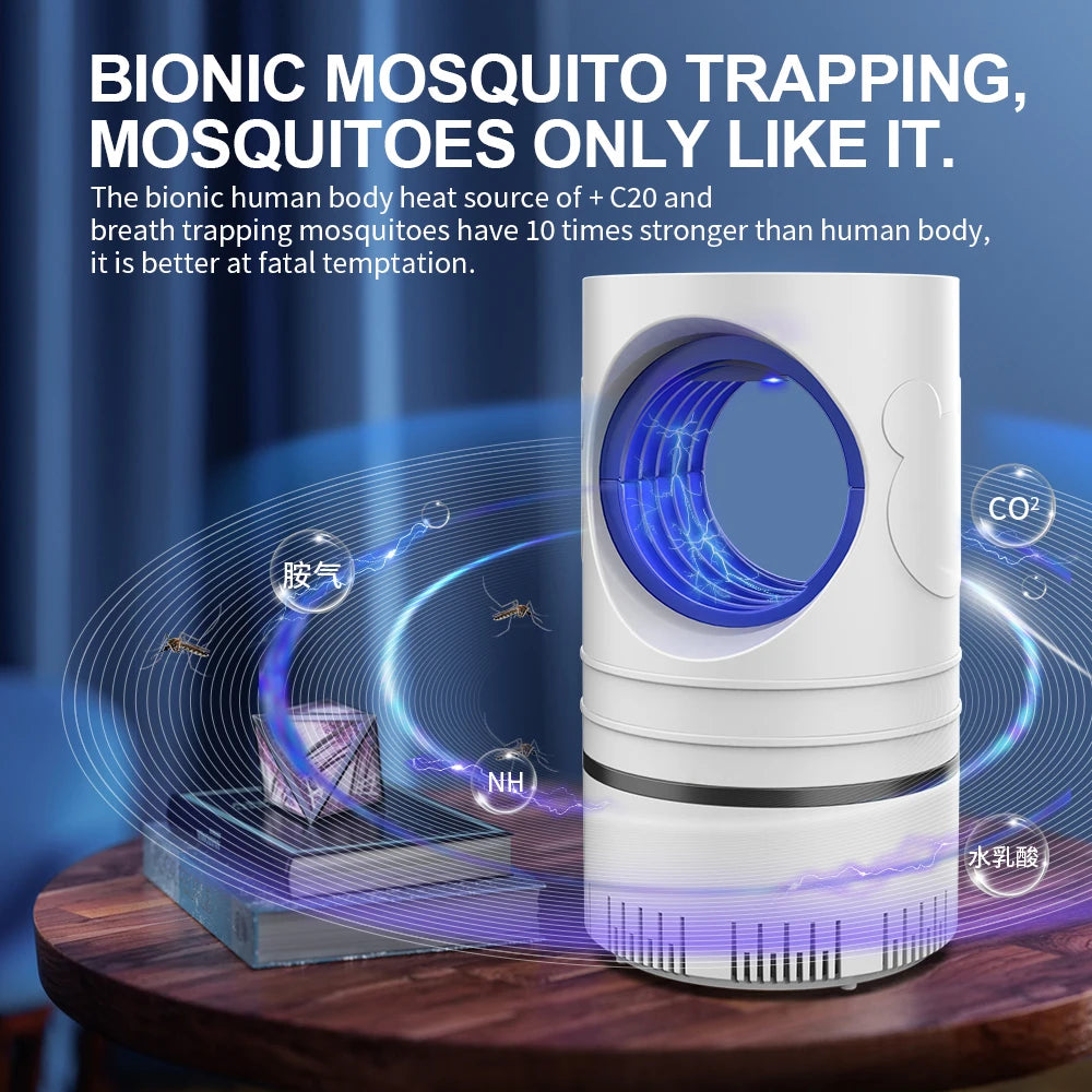 Mata Mosquito Elétrico Luminária Armadilha Sucção - LojaLira