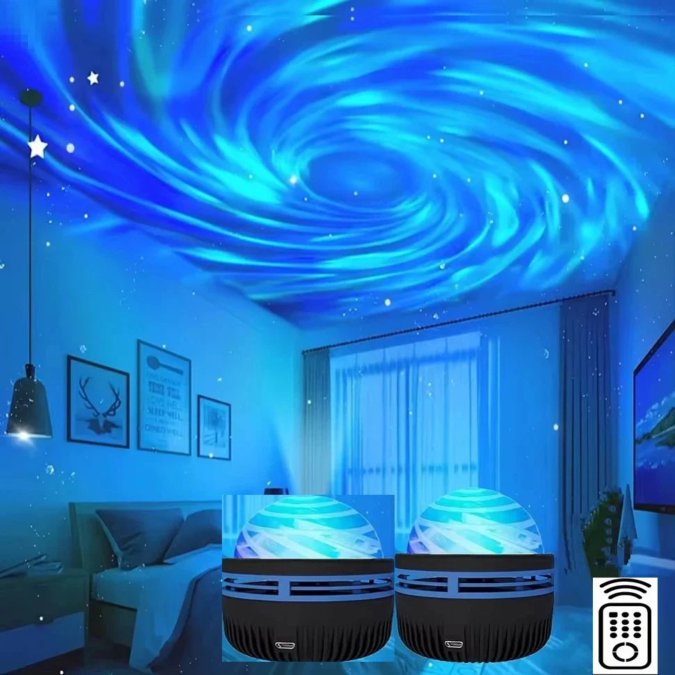 Abajur Projetor LED de Céu e Galáxia para Quartos e Decorações - LojaLira