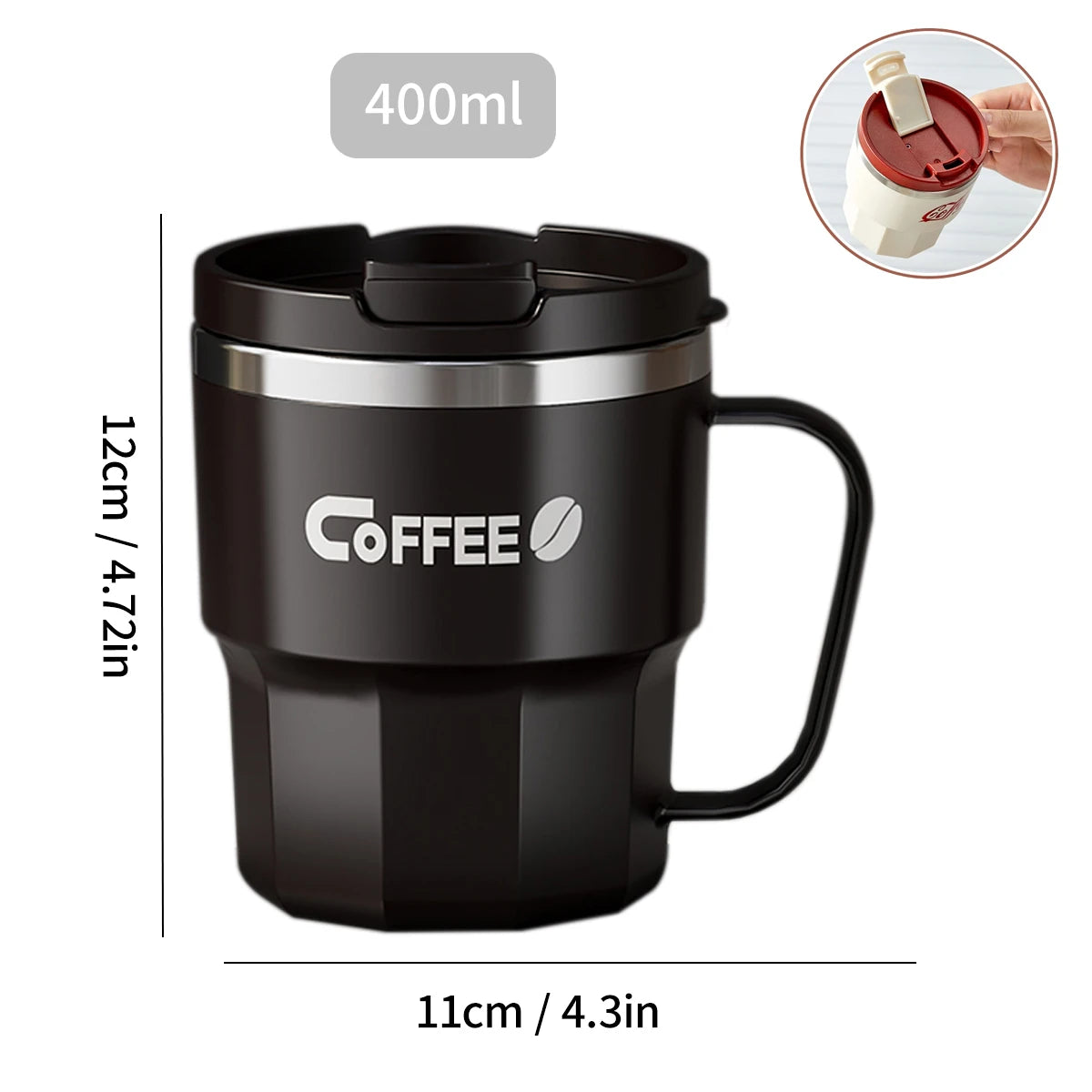 Caneca Térmica de Aço Inox - LojaLira